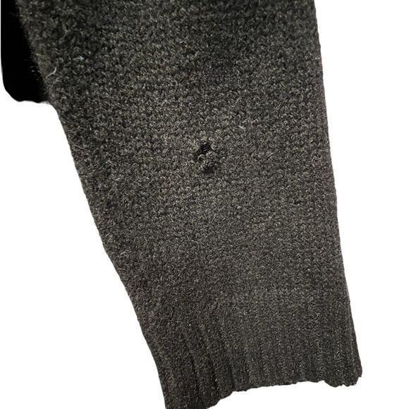 Skull Cashmere Sweater Women’s Size S in Black Destroyed Distressed Style - Picture 5 of 15